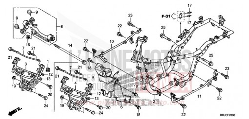 CARROSSERIE DE CHASSIS FES125AC de 2012